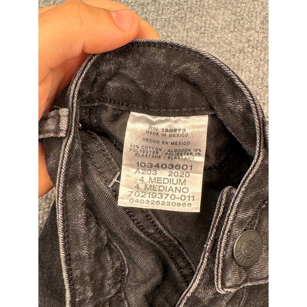 Lee Instantly Slims High Rise‎ Relaxed Straight Leg Jeans Black Womens 4 Medium - Picture 8 of 12